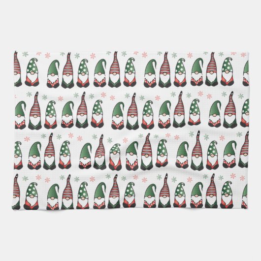 Linge De Cuisine Motif des Gnomes de Noël (Horizontal)