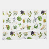 Linge De Cuisine Motif des herbes médicinales (Horizontal)
