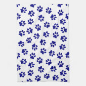 Linge De Cuisine Motif Des Paws, Paws Chiens, Paws Bleus Marine (Vertical)