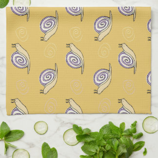 Linge De Cuisine Motif d'escargots et de torrents illustrés
