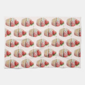 Linge De Cuisine Motif dessert sucré fraise Cupcake (Horizontal)