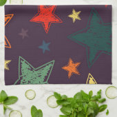 Linge De Cuisine Motif d'étoiles (Plié)