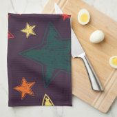 Linge De Cuisine Motif d'étoiles (Quart Plié)