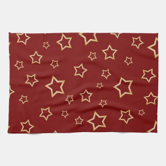 Linge De Cuisine Motif d'étoiles (Horizontal)