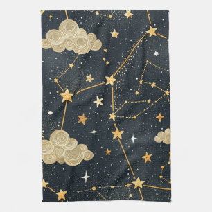 Linge De Cuisine Motif d'étoiles de constellation céleste (2)