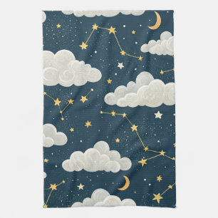 Linge De Cuisine Motif d'étoiles de constellation céleste (6)