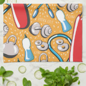 Linge De Cuisine Motif d'exercice (Plié)
