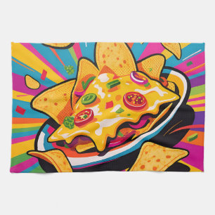 Linge De Cuisine Motif d'explosion de nachos au fromage