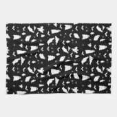 Linge De Cuisine Motif d'Halloween, chauves-souris et araignées (Horizontal)