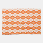 Linge De Cuisine Motif diamant orange (Horizontal)