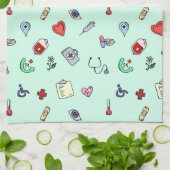 Linge De Cuisine Motif d'icône Médicale (Plié)