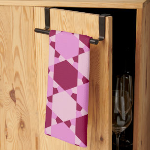 Linge De Cuisine Motif d'illusion optique Girly Pink