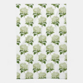 Linge De Cuisine Motif d'illustration blanc vert (Vertical)