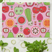 Linge De Cuisine motif d'illustration de cuisine de fruit (Plié)