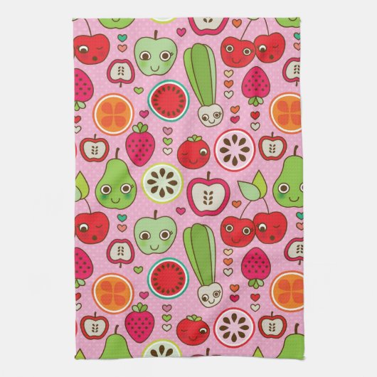 Linge De Cuisine motif d'illustration de cuisine de fruit (Vertical)