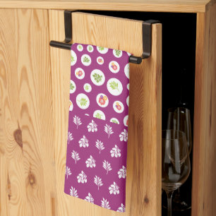 Linge De Cuisine Motif d'illustration de l'Hibiscus tropical amusan