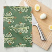 Linge De Cuisine Motif d'illustration des arbres de Noël (Quart Plié)