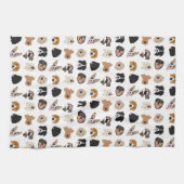 Linge De Cuisine Motif d'illustration du visage de chien mignon (Horizontal)