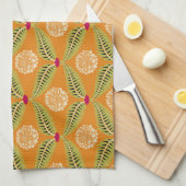 Linge De Cuisine Motif d'illustration traditionnel indien. (Quart Plié)