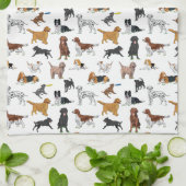 Linge De Cuisine Motif d'illustrations de chiens mignons (Plié)