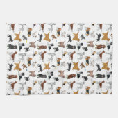 Linge De Cuisine Motif d'illustrations de chiens mignons (Horizontal)