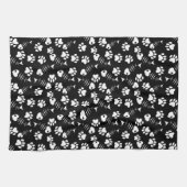 Linge De Cuisine motif d'impression de chat d'os de poissons (Horizontal)