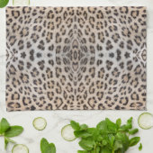 Linge De Cuisine Motif d'impression de fourrure de léopard guépard (Plié)