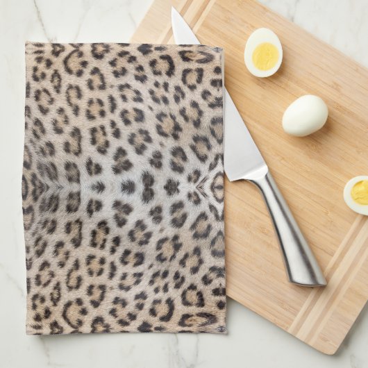 Linge De Cuisine Motif d'impression de fourrure de léopard guépard (Quart Plié)