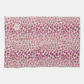 Linge De Cuisine motif d'impression de guépard rose moderne (Horizontal)