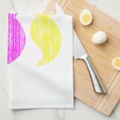 Linge De Cuisine Motif d'impression de moustache couleur CMY (Quart Plié)