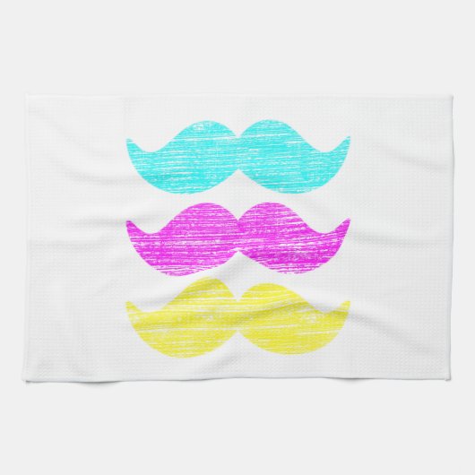 Linge De Cuisine Motif d'impression de moustache couleur CMY (Horizontal)