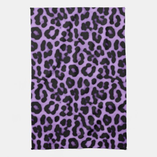 Linge De Cuisine Motif d'impression des points de léopard pourpre (Vertical)