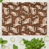 Linge De Cuisine Motif d'occelot (Plié)