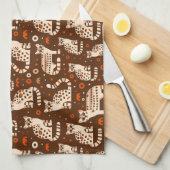 Linge De Cuisine Motif d'occelot (Quart Plié)