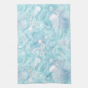 Linge De Cuisine Motif d'océan de méduses lumineuses