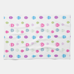 Linge De Cuisine Motif d'oeuf de Pâques coloré