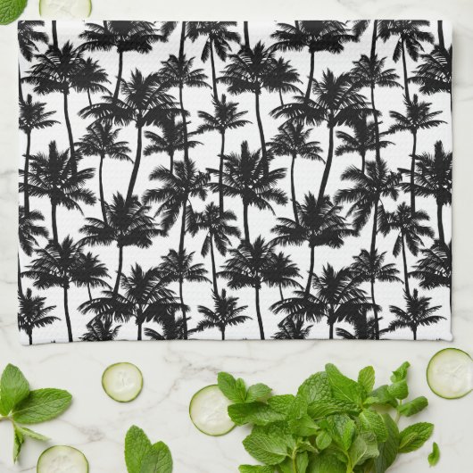 Linge De Cuisine Motif d'ombre Palm Tree (Plié)