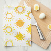 Linge De Cuisine Motif Doodle (Quart Plié)