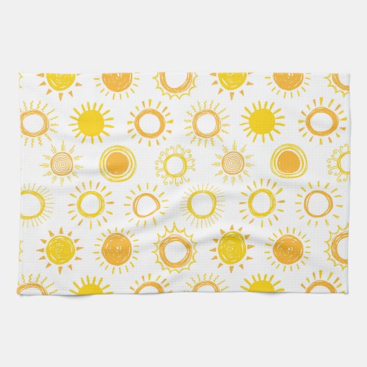 Linge De Cuisine Motif Doodle (Horizontal)