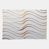 Linge De Cuisine Motif d'or 3 (Horizontal)