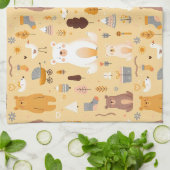 Linge De Cuisine Motif d'ours adorable (Plié)