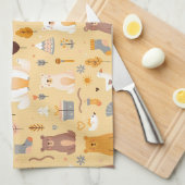 Linge De Cuisine Motif d'ours adorable (Quart Plié)