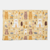 Linge De Cuisine Motif d'ours adorable (Horizontal)