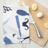 Linge De Cuisine Motif d'outils de salon de coiffure (Quart Plié)