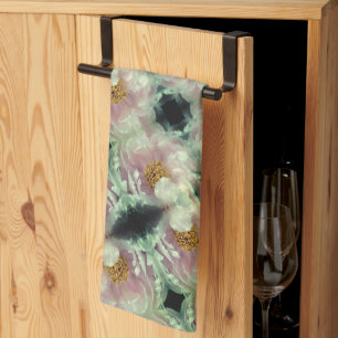 Linge De Cuisine Motif du centre de fleurs rose Peony