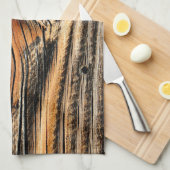 Linge De Cuisine Motif du grain de bois (Quart Plié)
