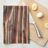 Linge De Cuisine Motif du grain de bois (Quart Plié)