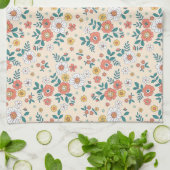 Linge De Cuisine Motif du jardin de fleurs de corail (Plié)