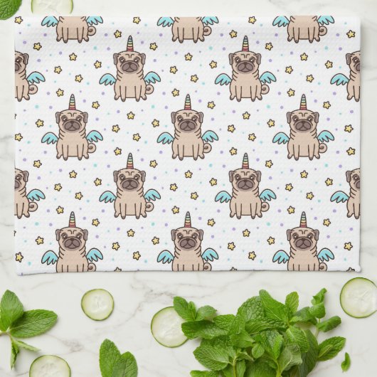 Linge De Cuisine Motif d'Unipug (Plié)