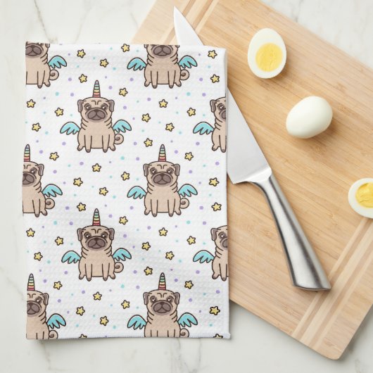 Linge De Cuisine Motif d'Unipug (Quart Plié)